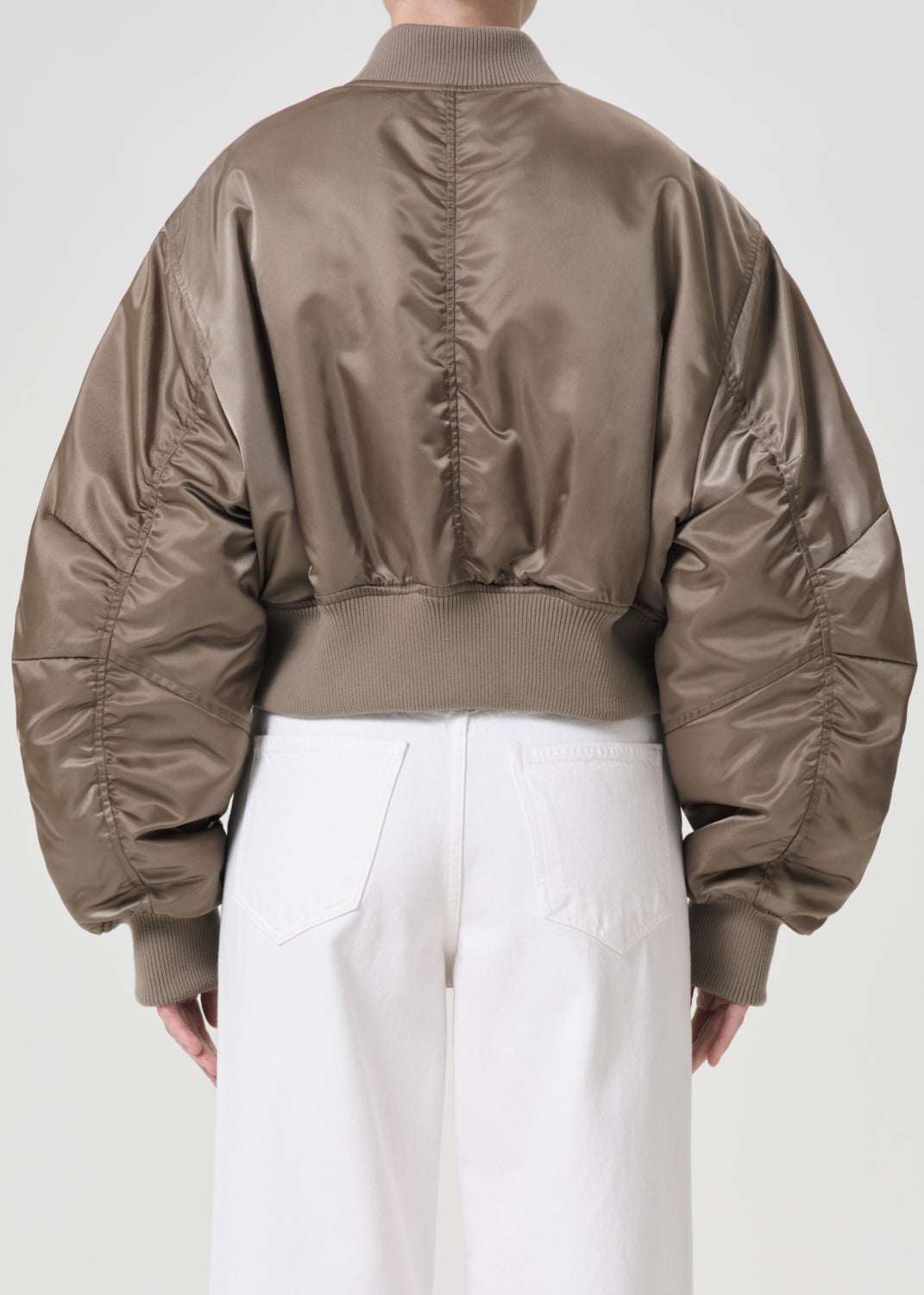 Shoreditch Ski Club x AGOLDE Jett Bomber Jacket in Sage