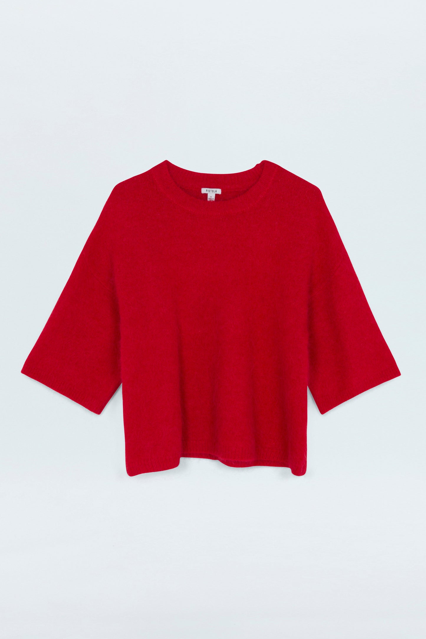 Micah Sweater Tee - Ruby