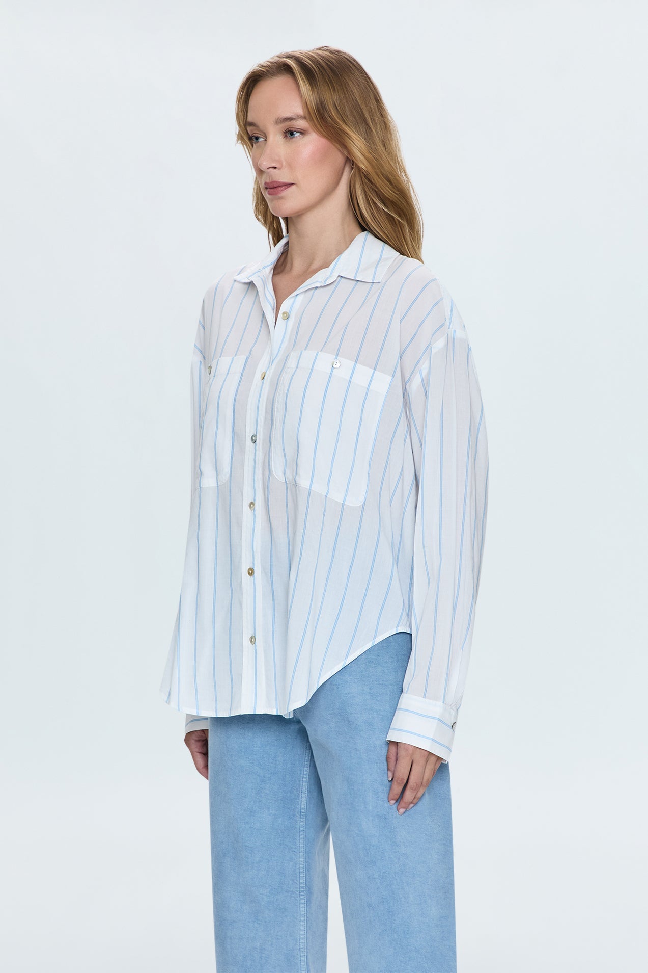 Samantha Shirt - Frost Stripe