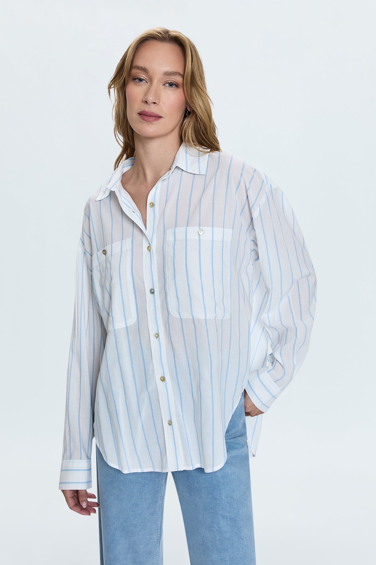 Samantha Shirt - Frost Stripe