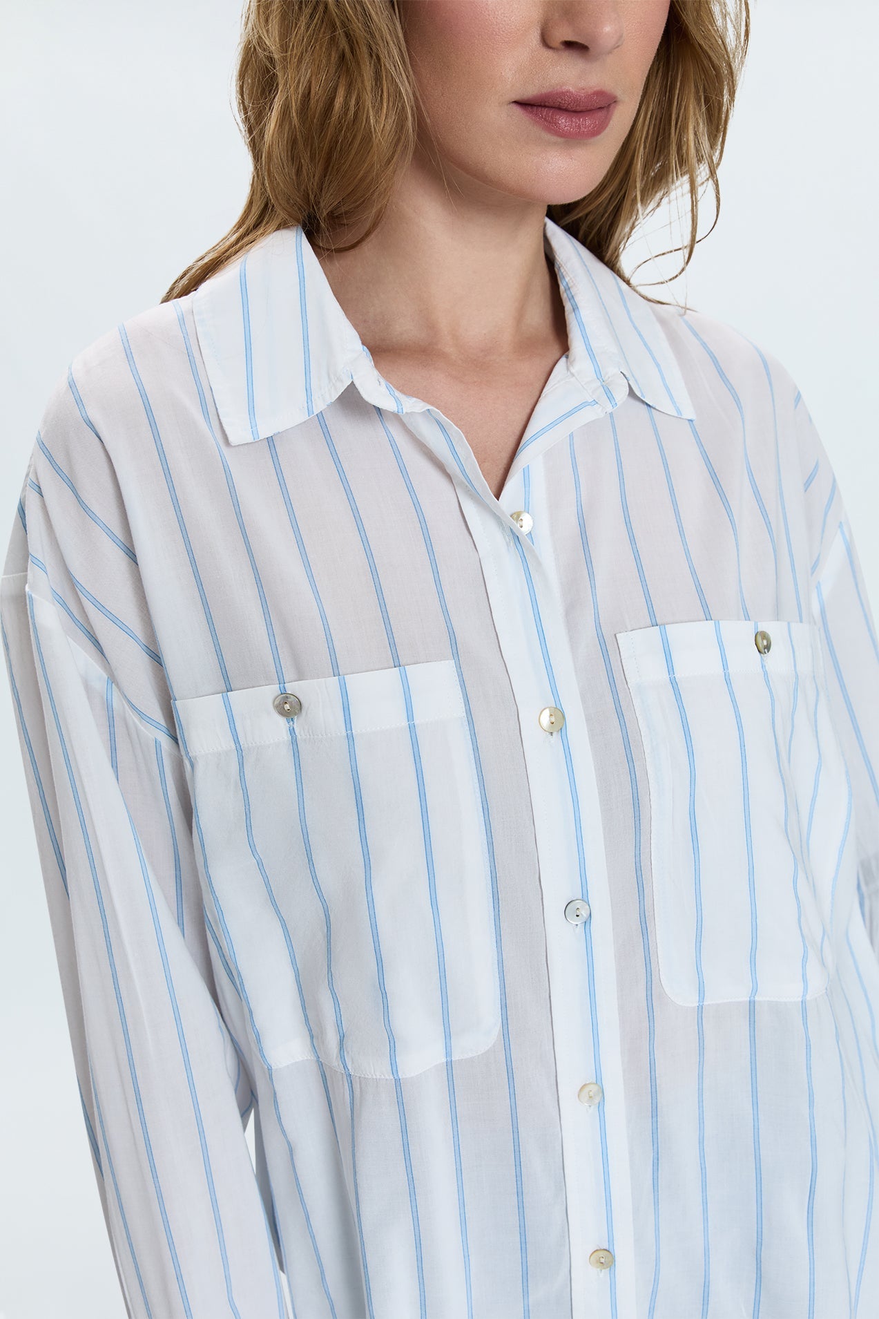 Samantha Shirt - Frost Stripe