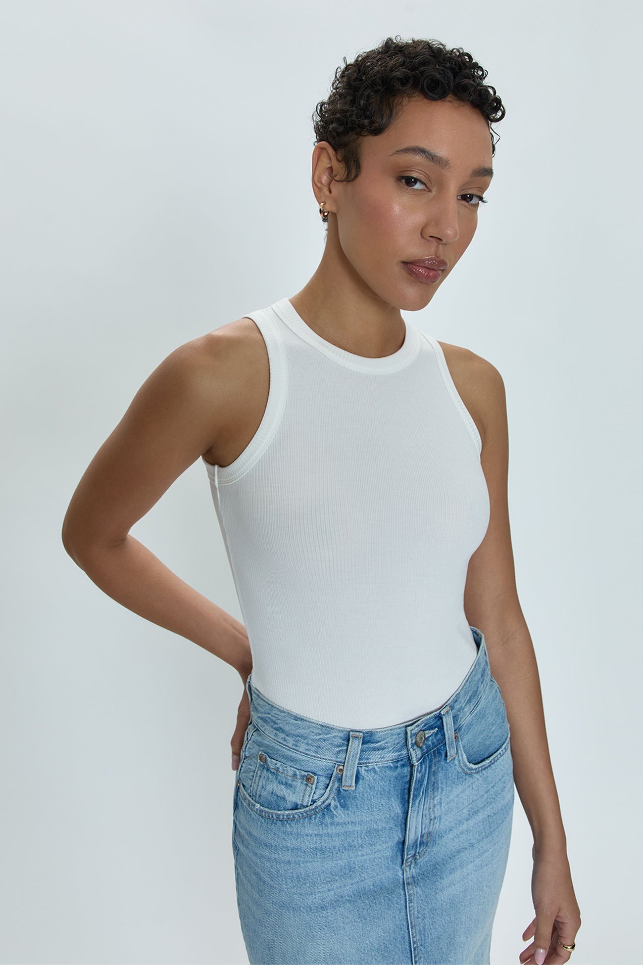 Blake Crewneck Bodysuit - Le Blanc