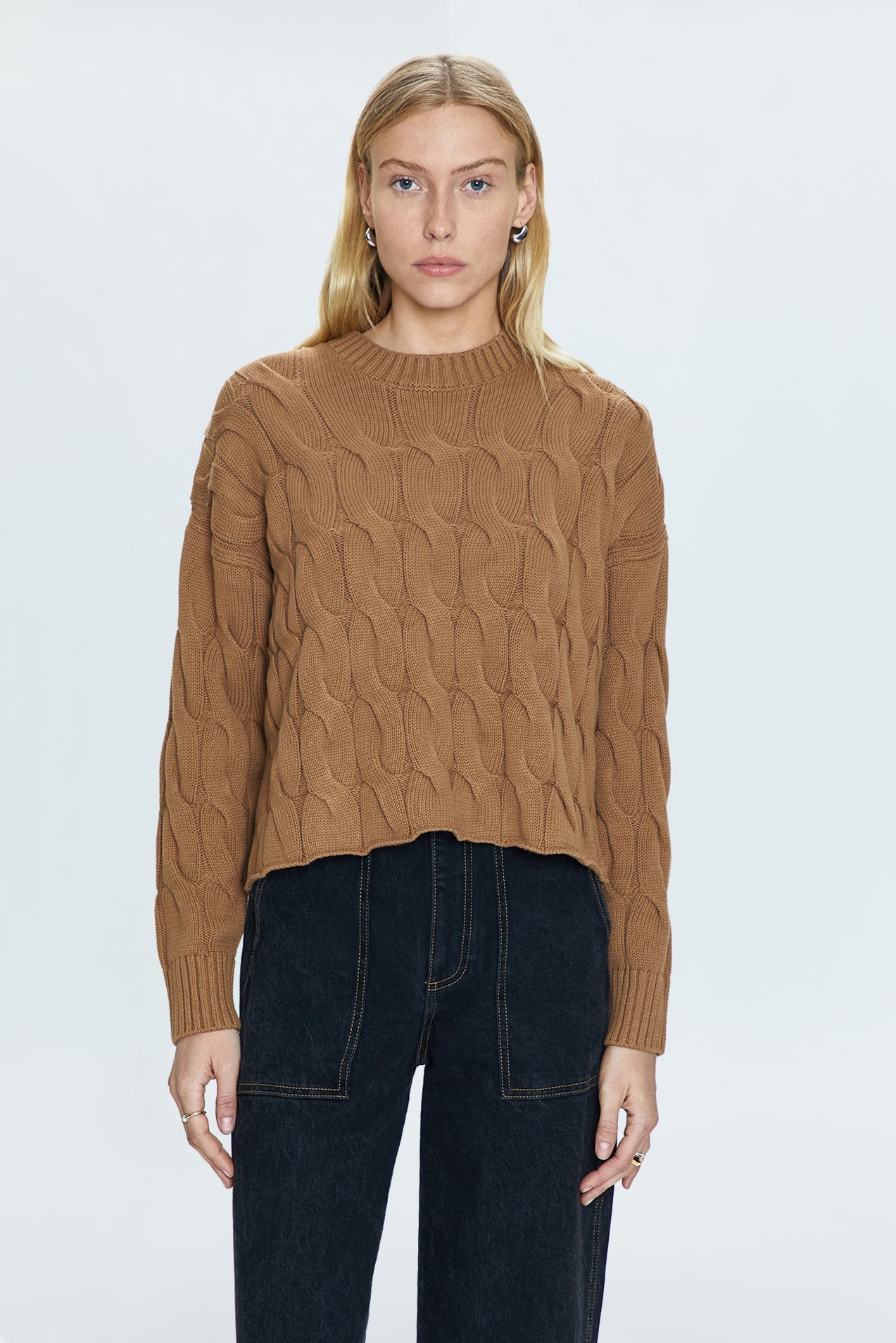 Eva Sweater - Caramel Cable