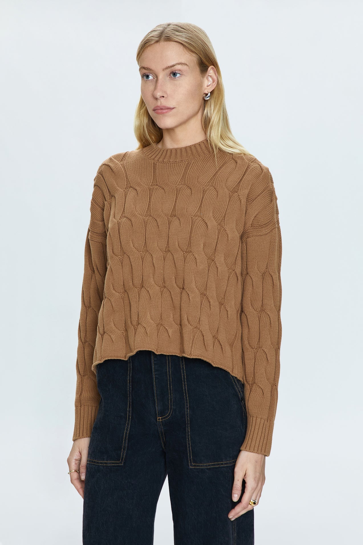 Eva Sweater - Caramel Cable