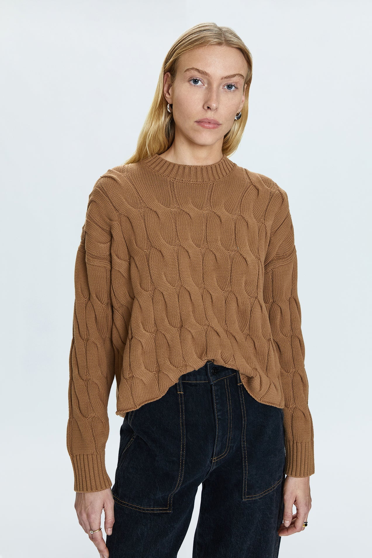 Eva Sweater - Caramel Cable