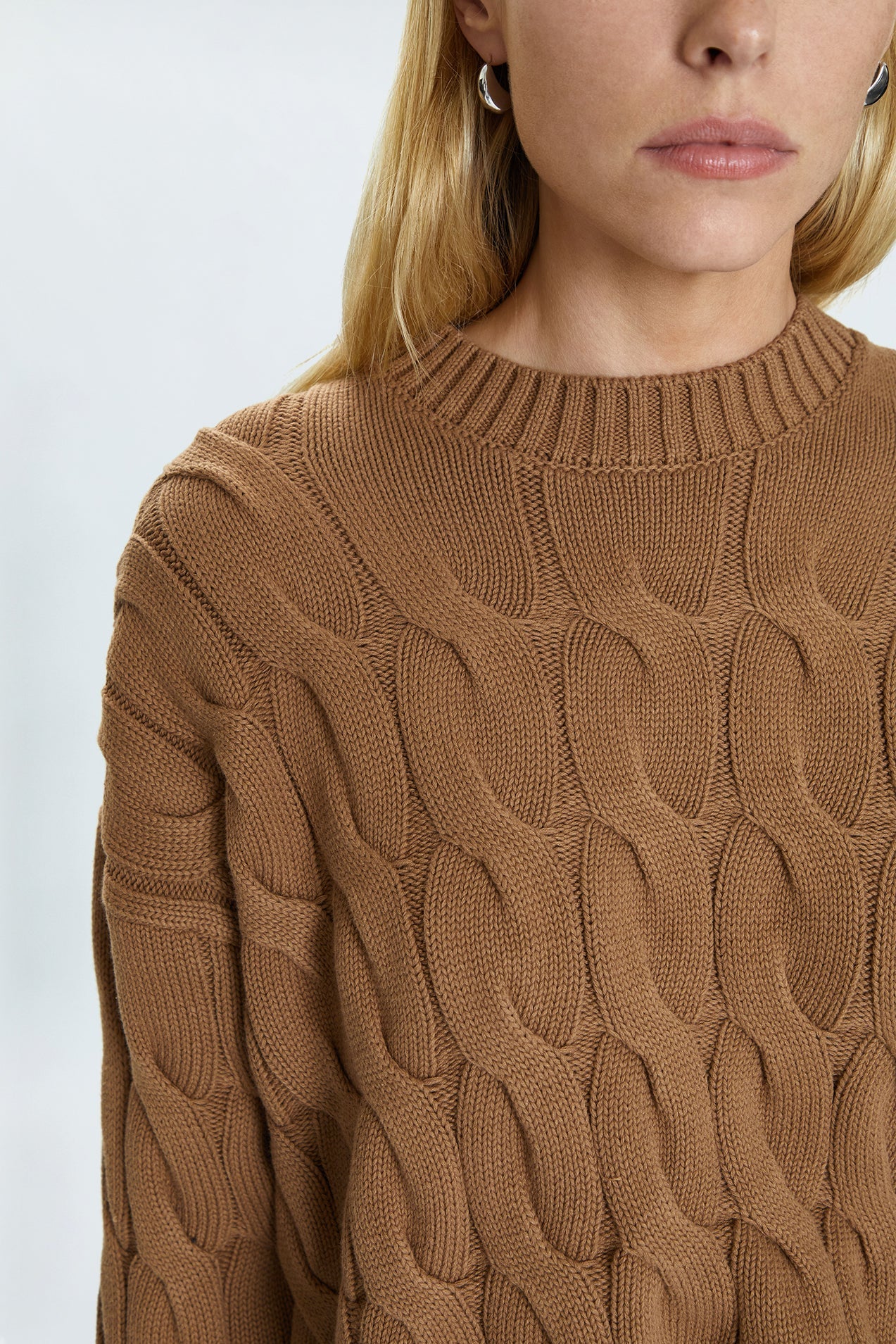 Eva Sweater - Caramel Cable