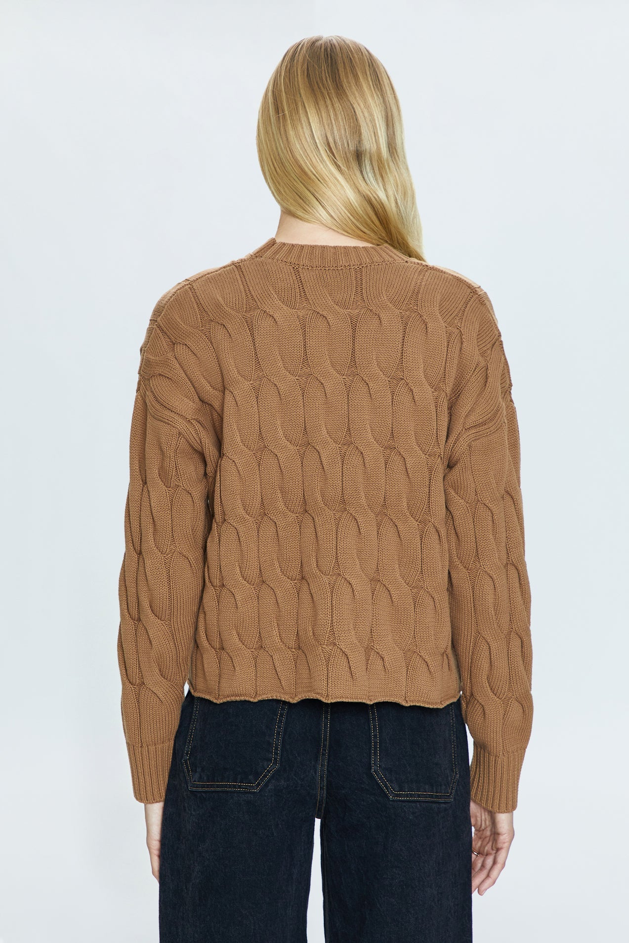 Eva Sweater - Caramel Cable