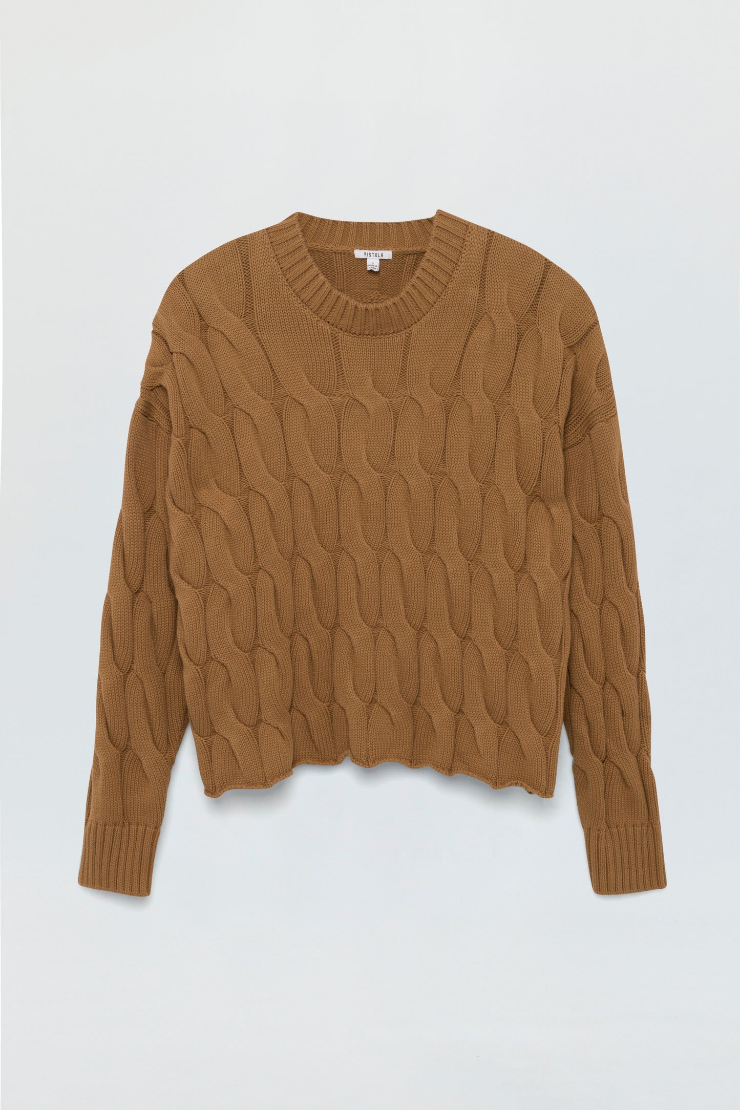 Eva Sweater - Caramel Cable