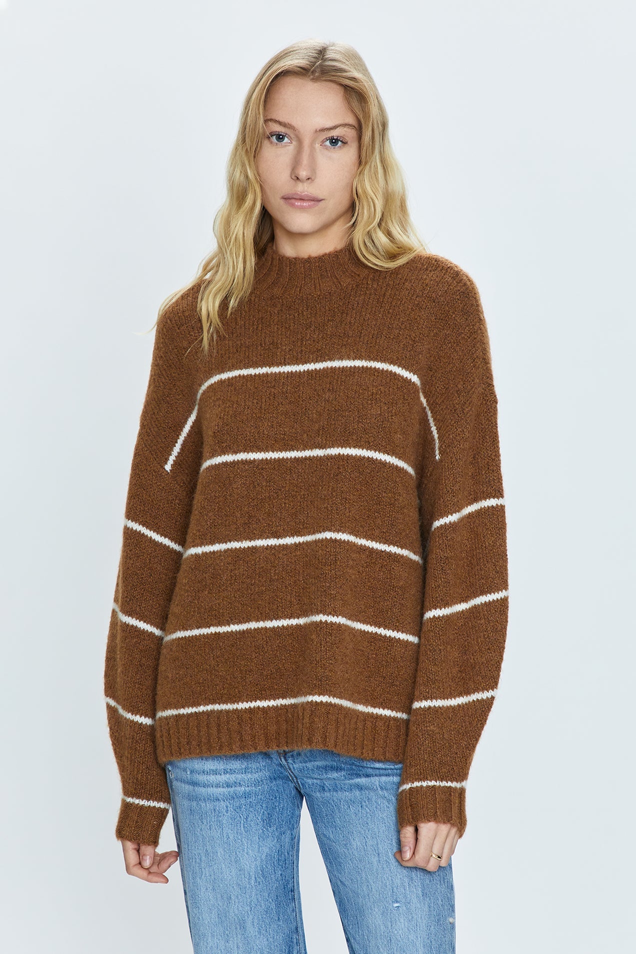 Carlen Sweater - Caramel Stripe