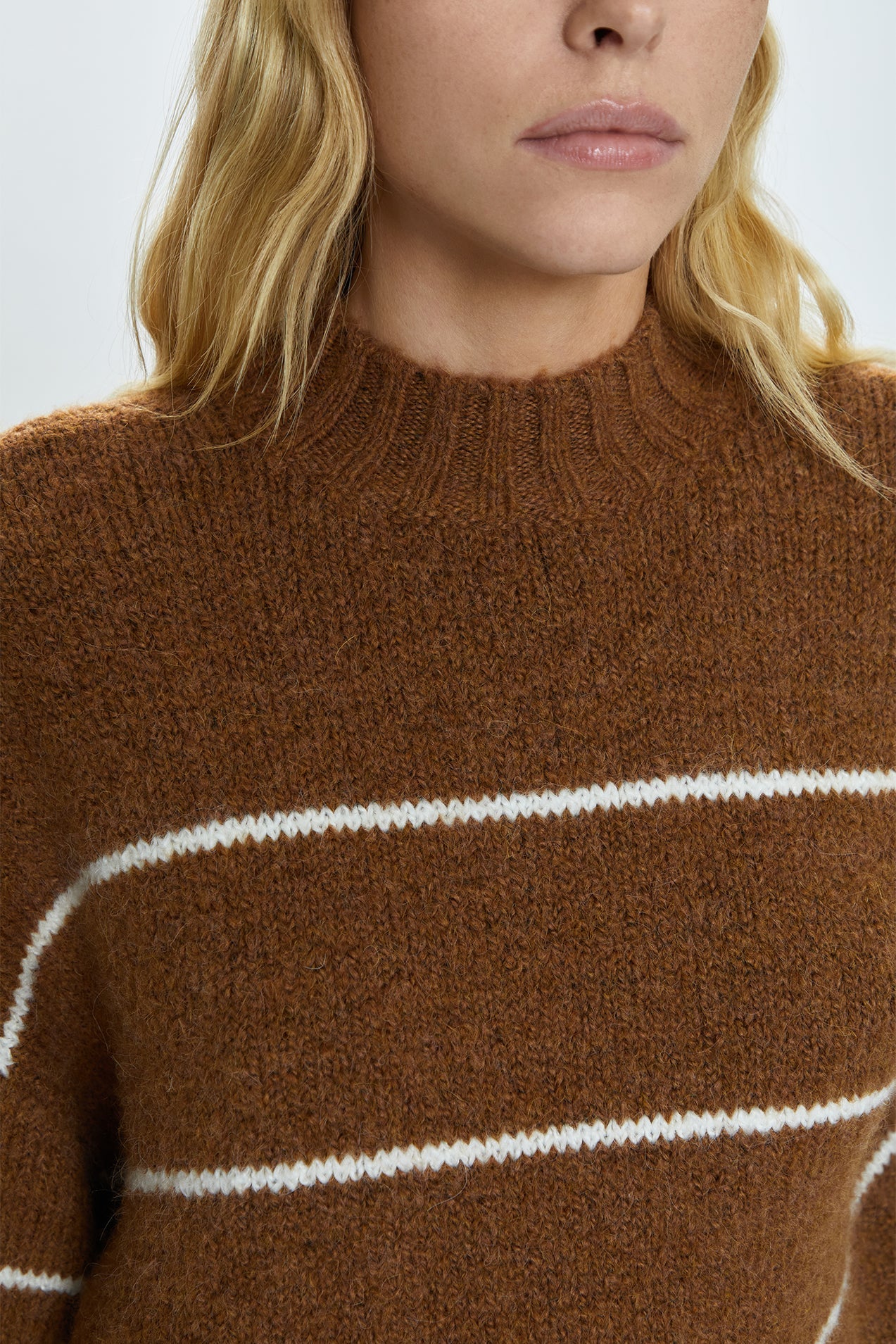 Carlen Sweater - Caramel Stripe