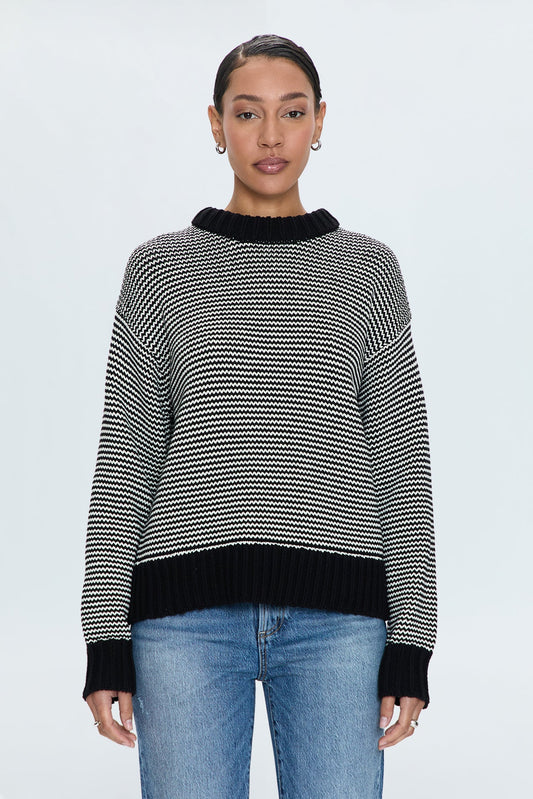 Jadine Sweater - Midnight Stripe