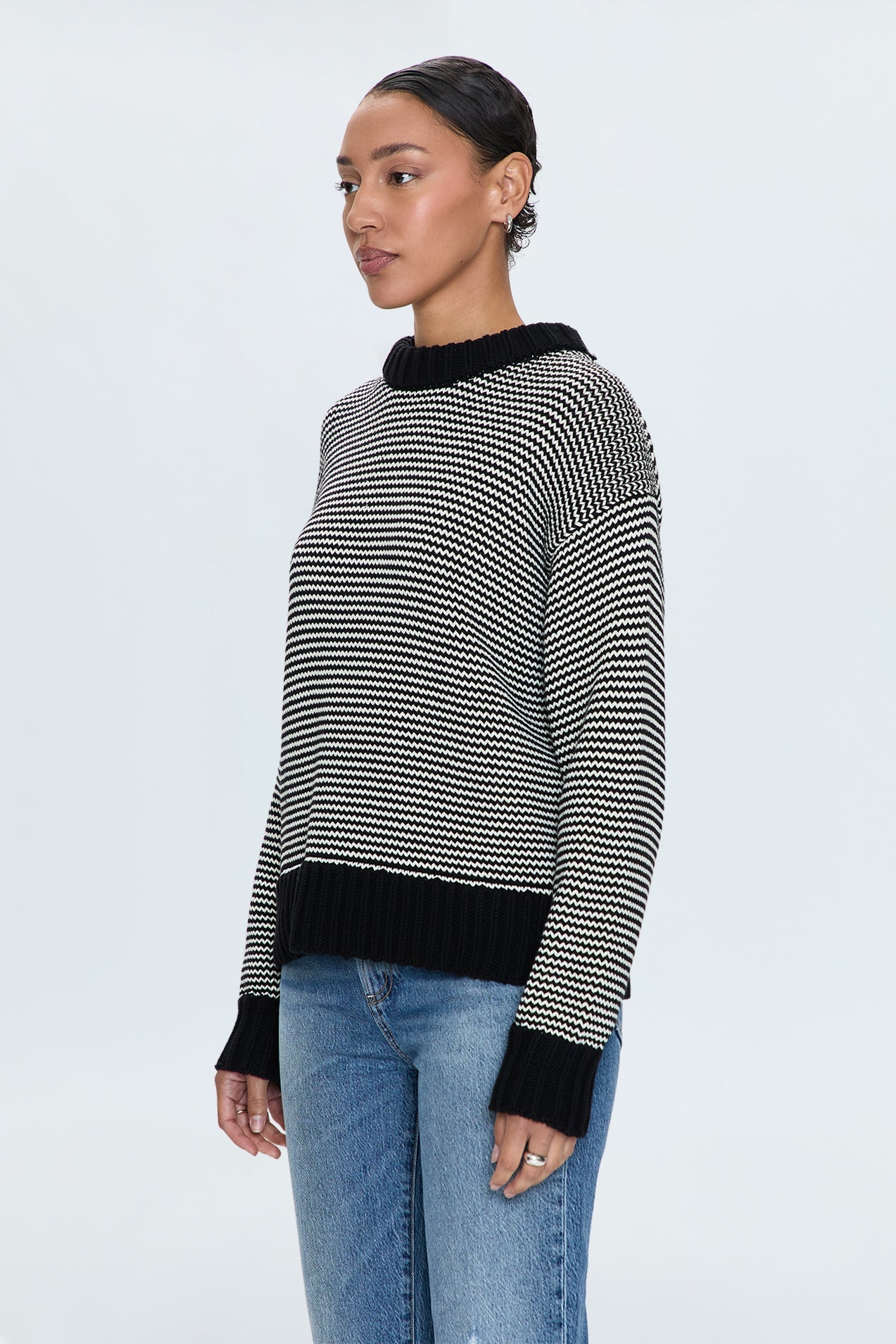 Jadine Sweater - Midnight Stripe