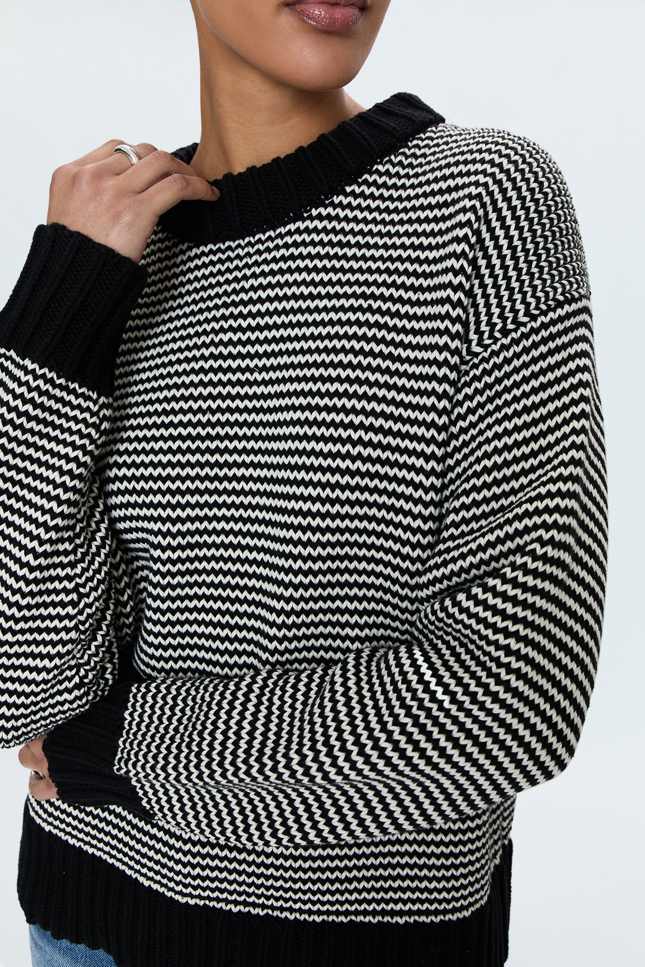 Jadine Sweater - Midnight Stripe