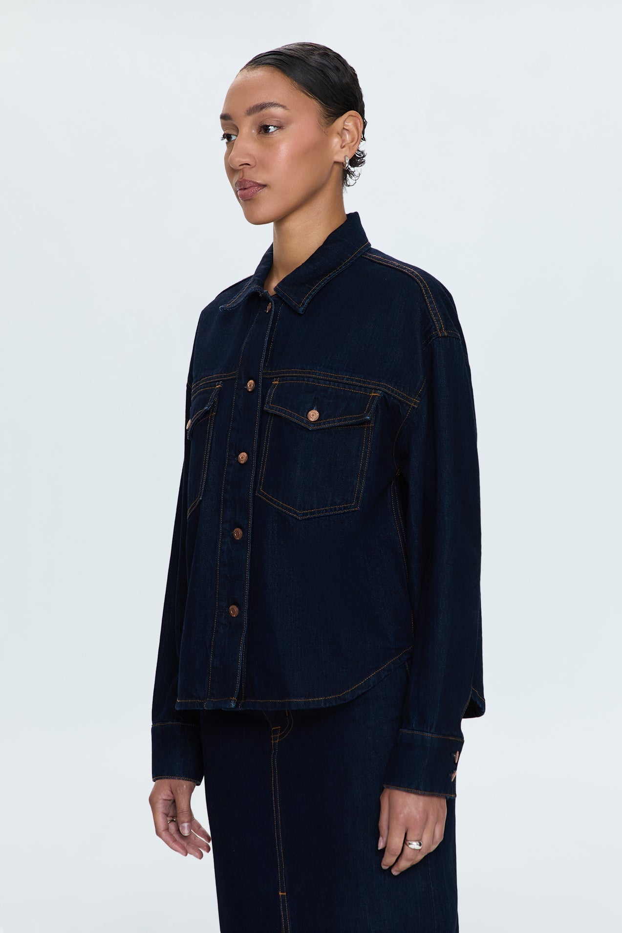 Mandy Denim Shacket - Countdown