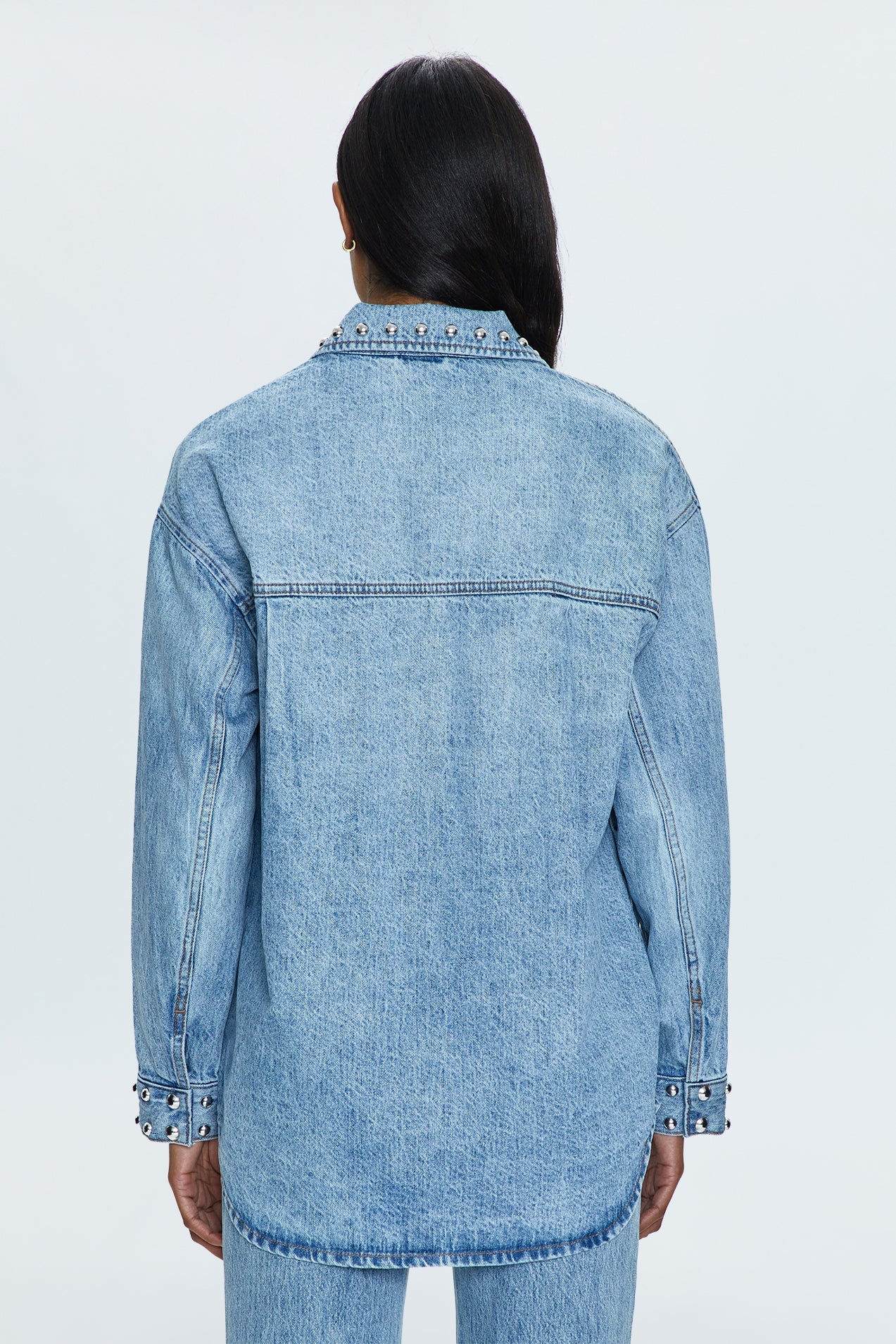 Mandy Denim Shacket - Satellite