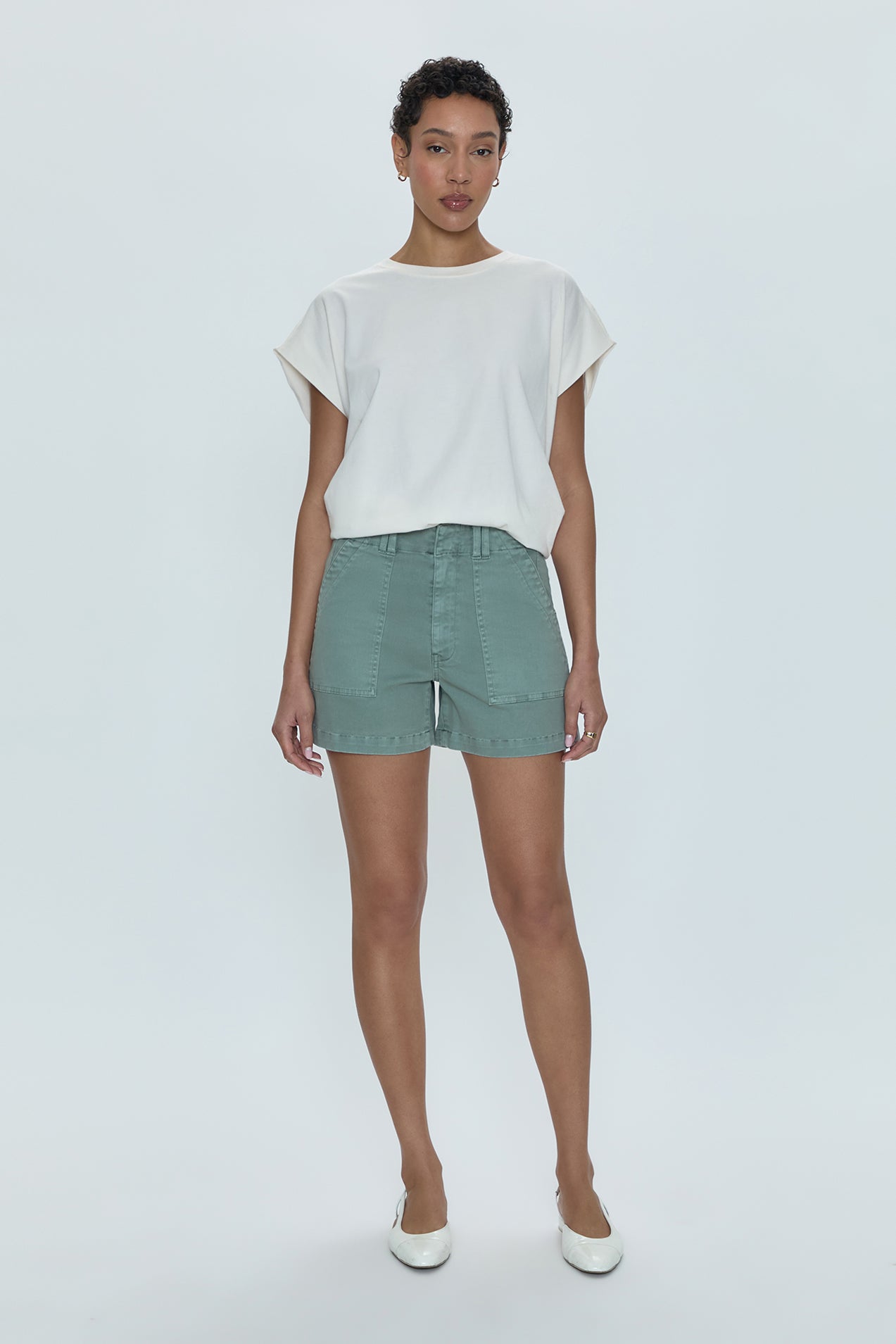 Marissa High Rise Utility Short - Bluff