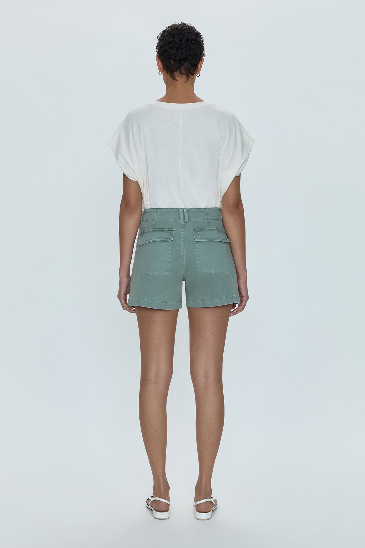 Marissa High Rise Utility Short - Bluff